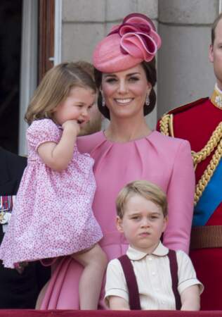 George et Charlotte au Trooping the colour