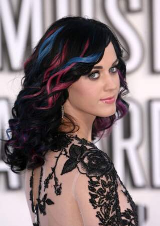 Les mèches roses et bleues de Katy Perry