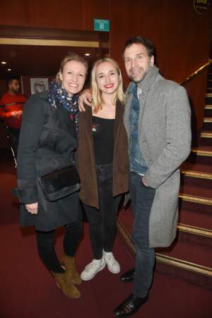 Alexandra Lamy, Chloé Jouannet et son père Thomas Jouannet réunis le 12 mars dernier