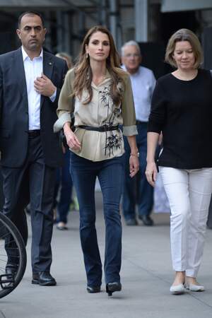 La Reine Rania dans les rues de New York