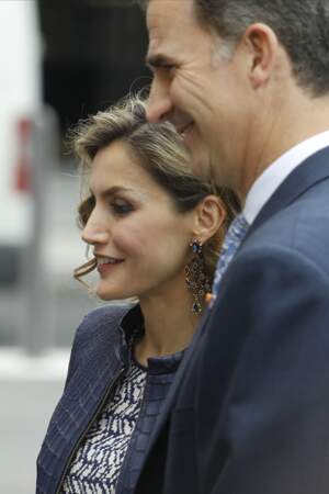 Le roi Felipe VI et la reine Letizia d'Espagne accueillent la princesse Beatrix au musée du Prado à Madrid