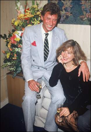 Johnny Hallyday et Nathalie Baye en 1983