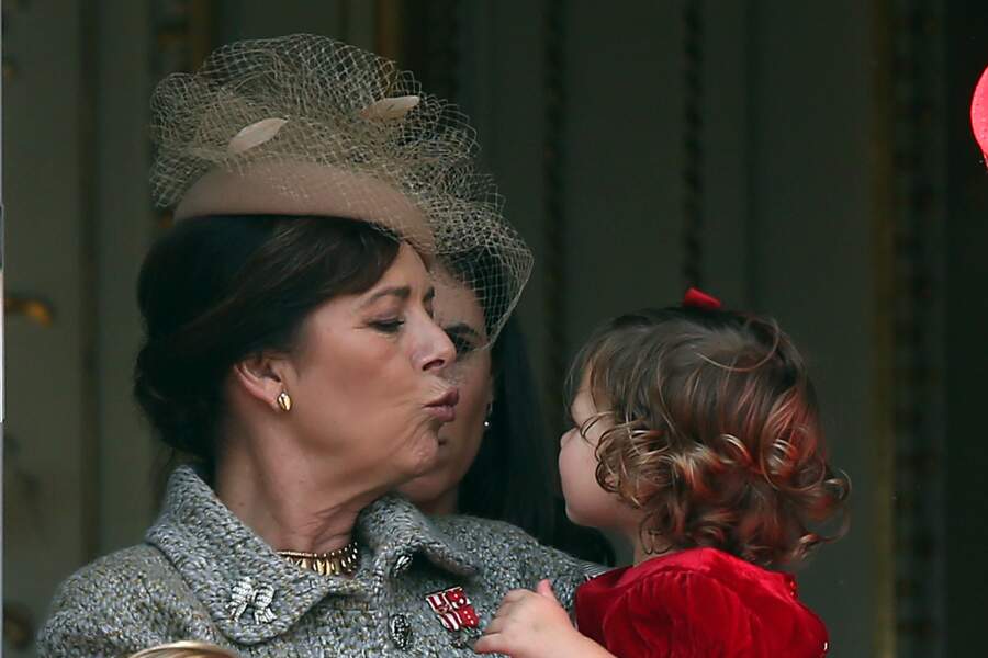 La princesse Caroline de Hanovre et sa petite-fille India Casiraghi en 2016
