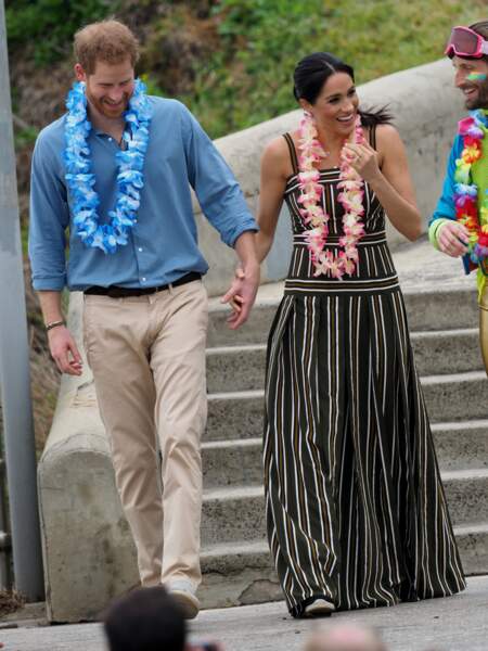 Le prince Harry et Meghan Markle, enceinte, remplis de bonheur en Australie.