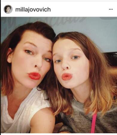 Milla Jovovich et sa fille Ever