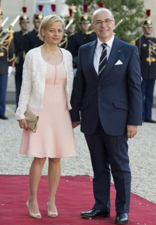 Le ministre de l'Intérieur Bernard Cazeneuve et son épouse
