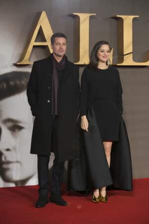 Marion Cotillard et Brad Pitt, sur le tapis rouge
