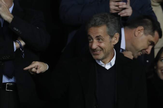 En grand fan du PSG, Nicolas Sarkozy était présent au Parc des Princes