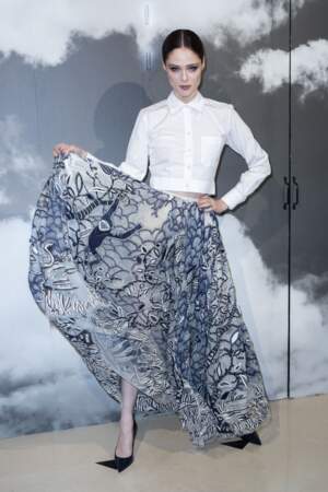Coco Rocha toujours en mouvement lors du défilé Dior automne-hiver 2019/2020 