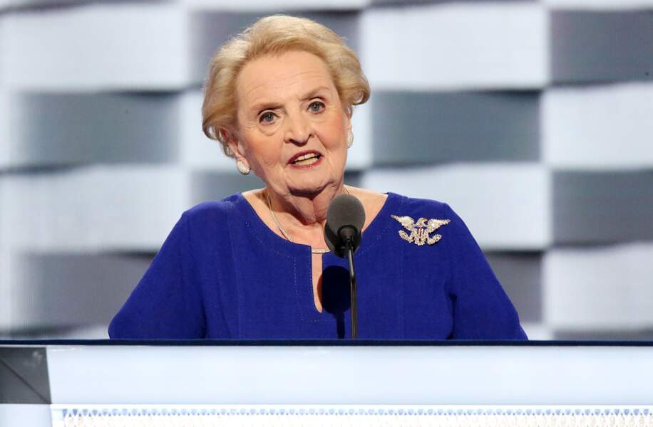 L'ex-secrétaire d'Etat américaine, Madeleine Albright a fait de ses broches des armes de persuasion massive
