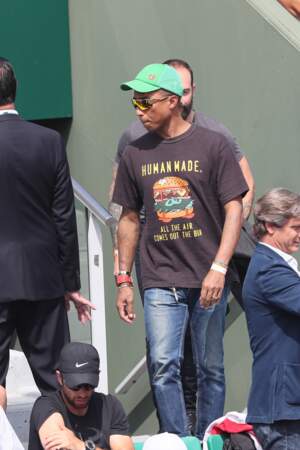 Pharrell Williams à Roland-Garros
