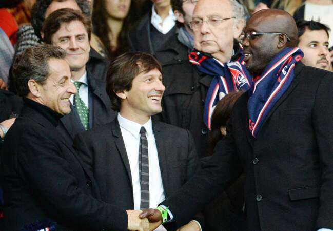 Nicolas Sarkozy, Leonardo et George Weah 