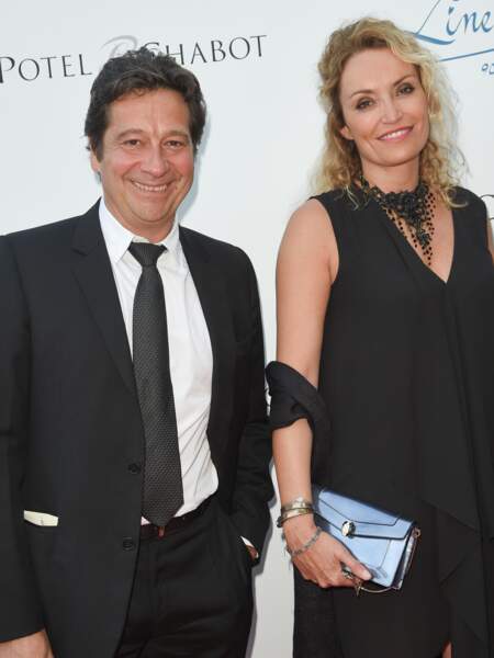 Laurent Gerra et Christelle Bardet pour l'anniversaire de Line Renaud