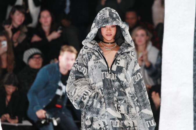 Rihanna au défilé Fenty X Puma lors de la Fashion Week de New York