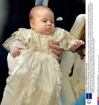 Prince George, lors de son baptême (octobre 2013)
