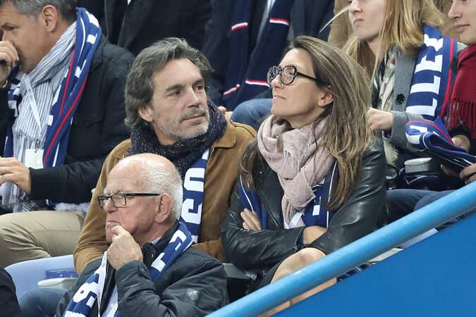 Anne-Claire Coudray et son compagnon Nicolas Vix au Stade de France