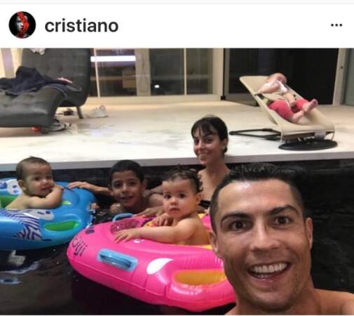 Cristiano Ronaldo en famille