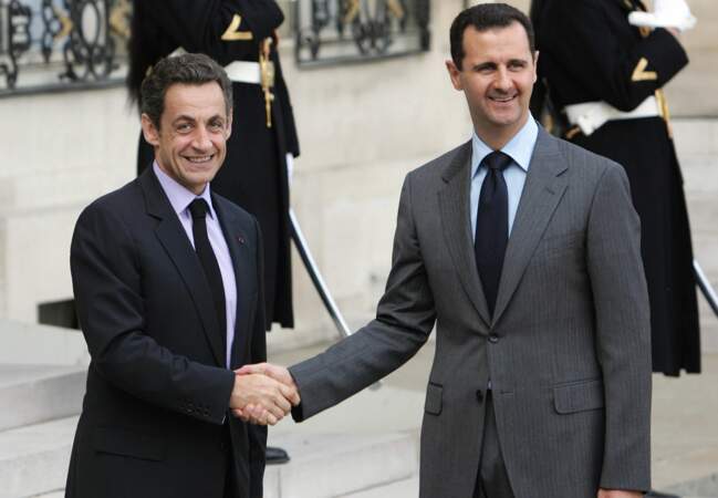 Nicolas Sarkozy et Bachar el-Assad