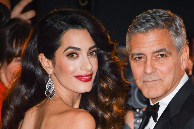 George Clooney et Amal Clooney arrivent la 42eme Cérémonie des César
