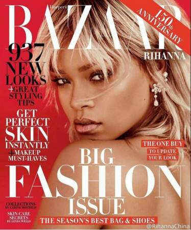 Rihanna en une de Harper's Bazaar