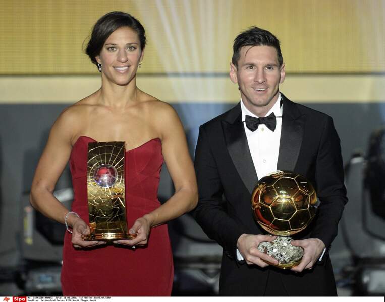 Lionel Messi et Carli Lloyd