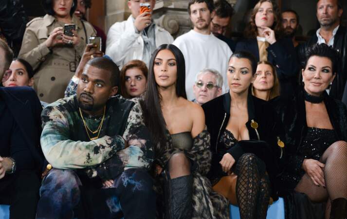 Kanye West, Kim Kardashian, Kourtney Kardashian et Kris Jenner