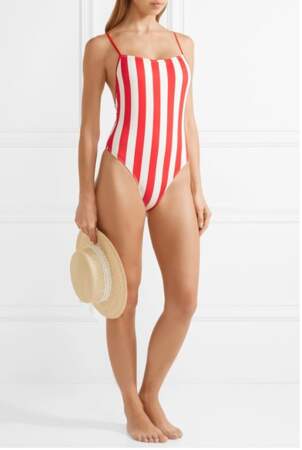  Solid and Striped - Maillot de bain à rayures The Chelsea (175 euros)