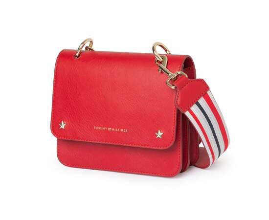 Bleu blanc rouge, mini sac bandoulière, 185 € (Tommy Hilfiger @ YOOX).