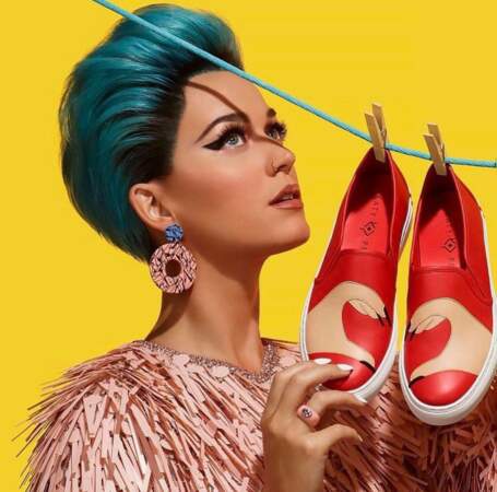 Katy Perry pour la nouvelle campagne de sa marque de chaussures, 2017