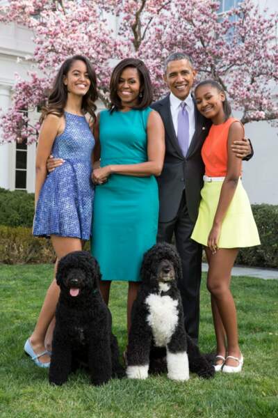 Michelle Obama et sa famille 