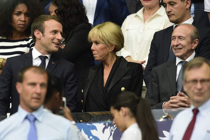 le couple Macron assiste à la Finale de la Coupe de France de foot