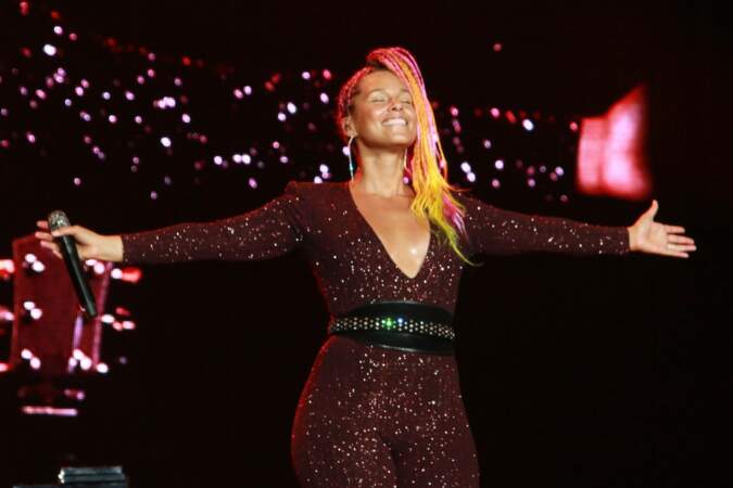 Alicia Keys, glitter en concert 