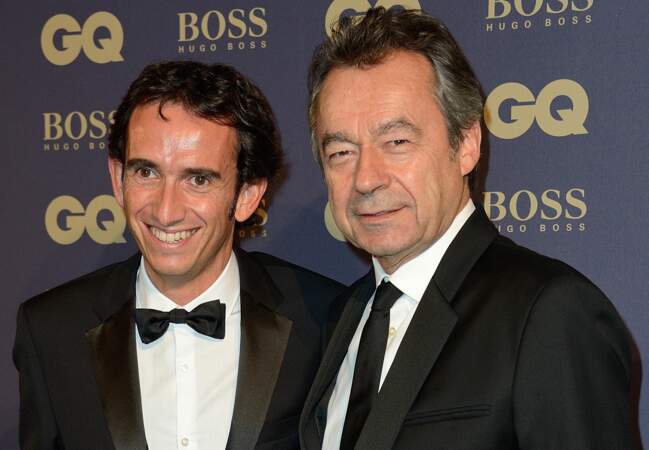 Alexandre Bompard (habillé en Hugo Boss) et Michel Denisot