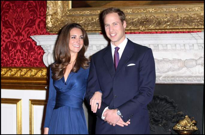 Conférence de presse pour annoncer le mariage de Kate et William en novembre 2010