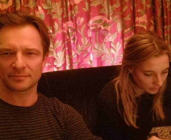 Selfie de David et Ilona, posté sur le compte Instagram du chanteur, le 5 mars dernier. 