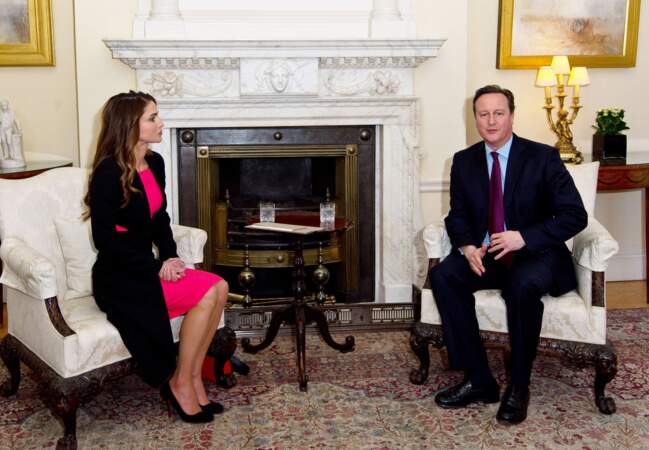 Rania de Jordanie et David Cameron aborde le sort des réfugiés syriens