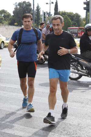 Nicolas Sarkozy, l'ancien président est toujours aussi sportif