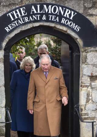 Le prince Charles et Camilla, en visite dans l'Est-Anglie, au nord-est de Londres, le 27 novembre 2018