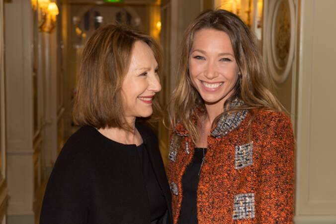 Nathalie Baye et Laura Smet au diner des révélations des César en 2015 à Paris