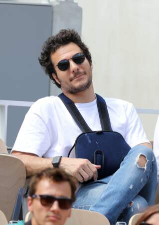 Malgré un bras dans le plâtre, Amir a tenu à se rendre à Roland Garros avec son père