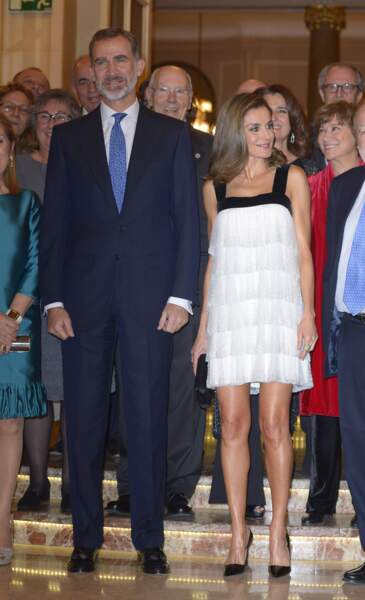 Le roi Felipe VI et la reine Letizia d'Espagne au Prix international de la presse à Madrid, le 22 novembre 2017