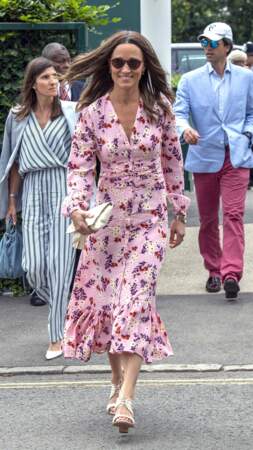 Pippa Middleton lors de la finale homme du tournoi de Wimbledon, le 14 juillet 2019