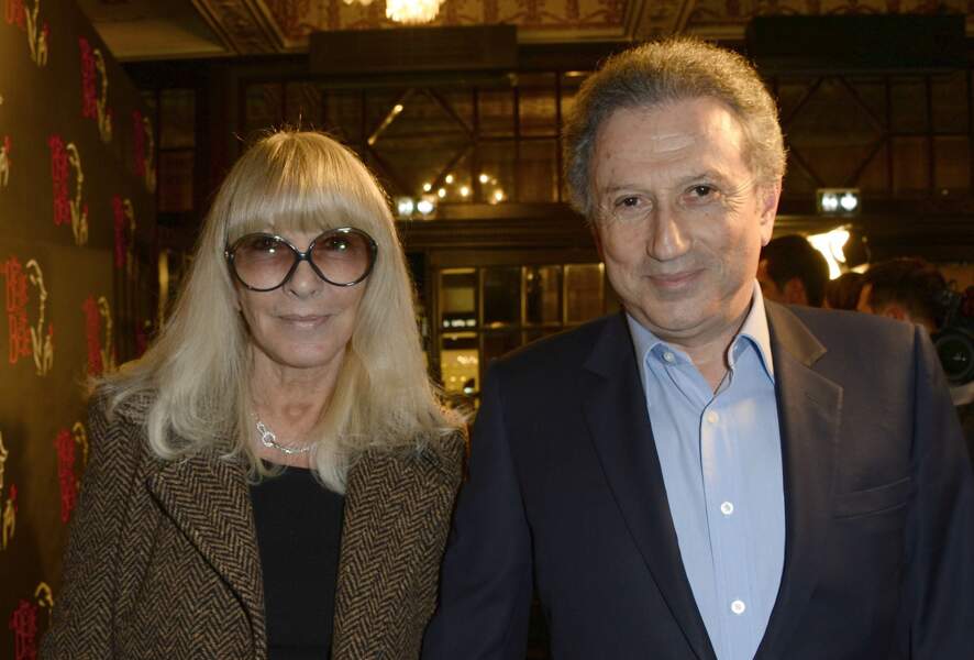 Dany Saval et son mari Michel Drucker au théâtre Mogador à Paris le 20 mars 2014