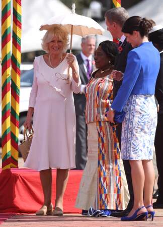 Camilla et ses perles, Accra, au Ghana, le 2 novembre 2018.