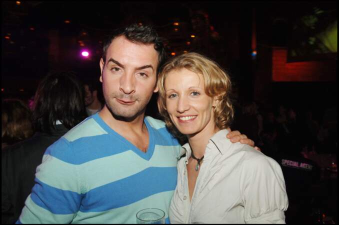 Jean Dujardin et Alexandra Lamy en 2006 après la première du film OSS 117