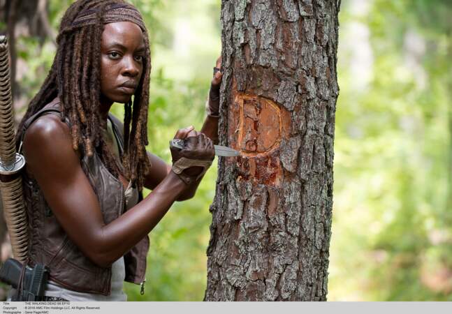 Danai Gurira, alias Michonne, dans la série "The Walking Dead"
