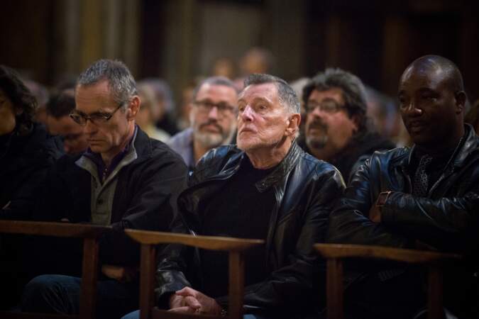 Jean-Claude Camus lors d'une messe hommage a Johnny Hallyday dans l'Église de la Madeleine à Paris, le 9 avril 2018