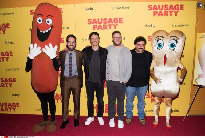 A la première new yorkaise de "Sausage Party" (2016) avec Seth Rogen
