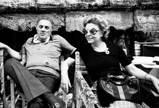 Federico Fellini et Giulietta Masina (1975)