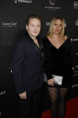 Benoît Magimel et sa femme Margot lors des Globes de Cristal le 4 février 2019
